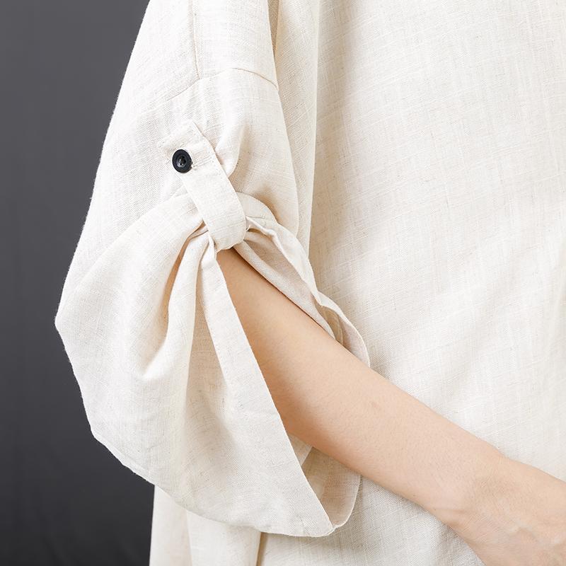 High And Low Hem Pure Color Dress