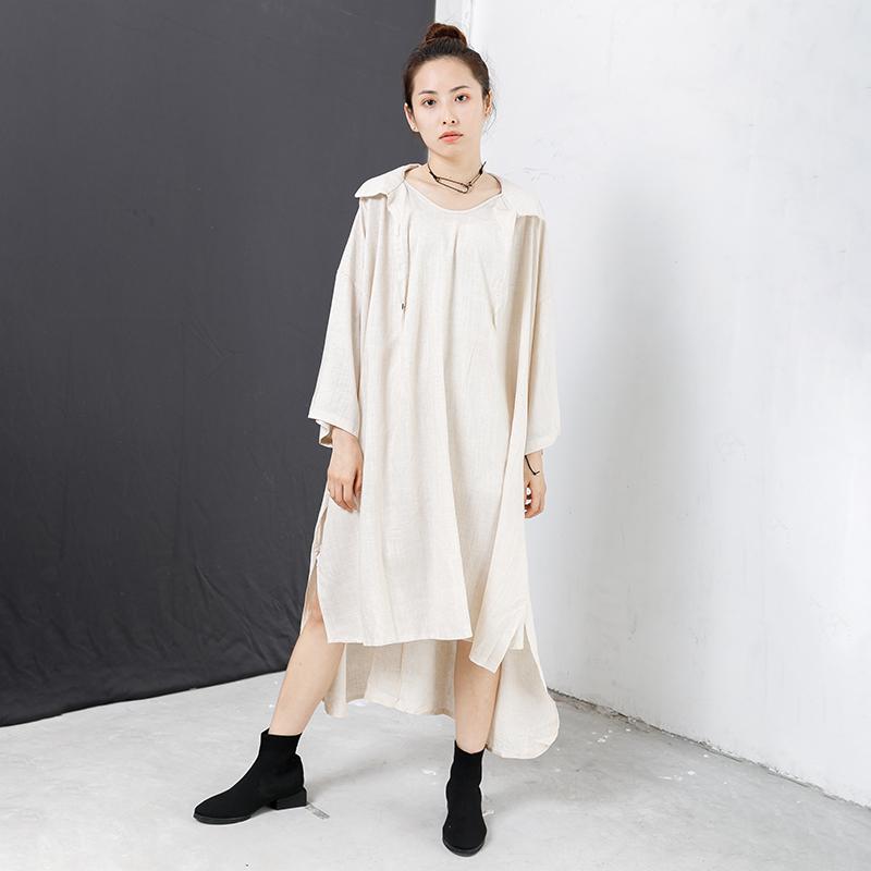 High And Low Hem Pure Color Dress