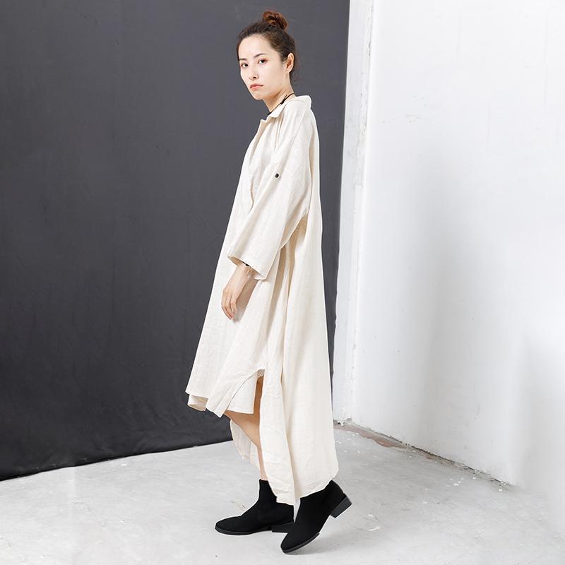 High And Low Hem Pure Color Dress