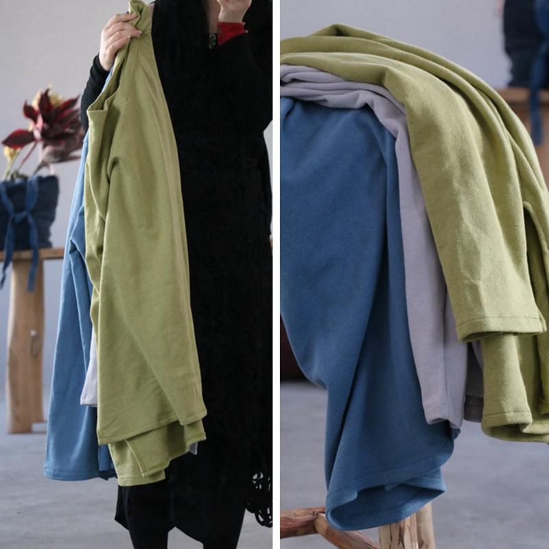 High Low Hem Loose Comfortable Long Sleeve T-Shirt