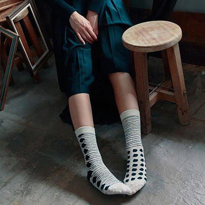 High Quality Jacquard Casual Socks - 5 Pairs