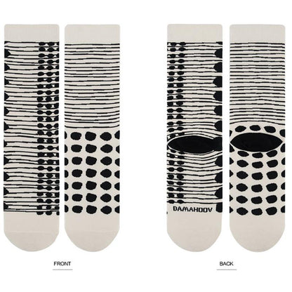 High Quality Jacquard Casual Socks - 5 Pairs