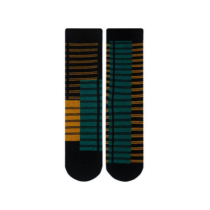 High Quality Jacquard Casual Socks - 5 Pairs