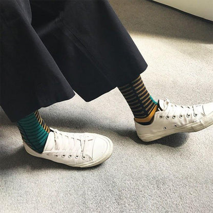High Quality Jacquard Casual Socks - 5 Pairs
