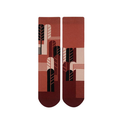 High Quality Jacquard Casual Socks - 5 Pairs