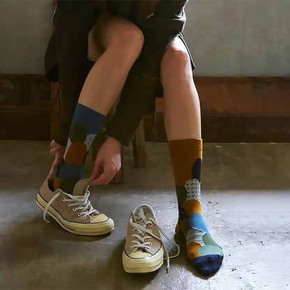 High Quality Jacquard Casual Socks - 5 Pairs