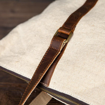 Women Canvas Large Capacity Splicing Shoulder Bag
