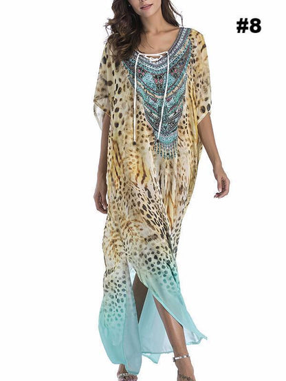 Floral Printed Loose Maxi Dress