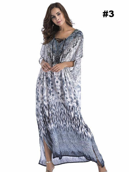 Floral Printed Loose Maxi Dress