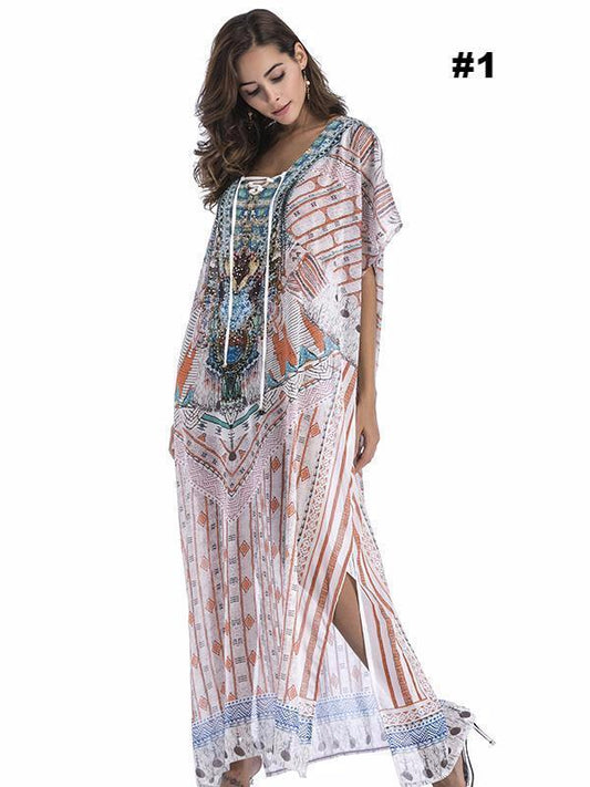 Floral Printed Loose Maxi Dress