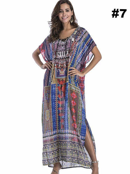 Floral Printed Loose Maxi Dress