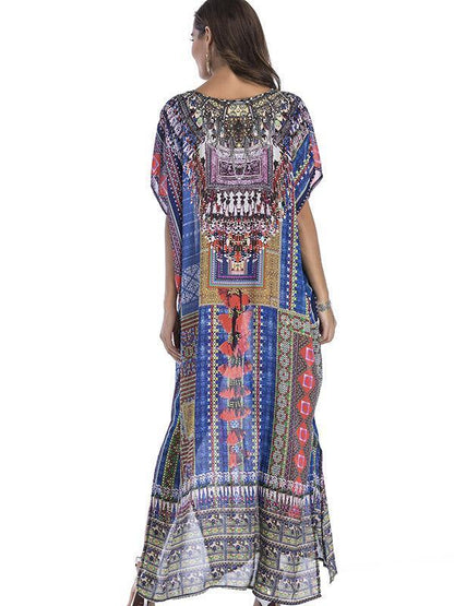 Floral Printed Loose Maxi Dress
