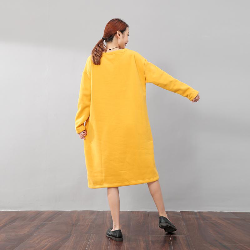 Women Exquisite Animal Embroidery Soft Cotton Dress