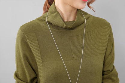 Women Casual Long Sleeve Irregular Hem Slim Dress