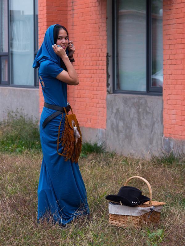 Vintage Sleeveless Slim Fit Maxi Dress