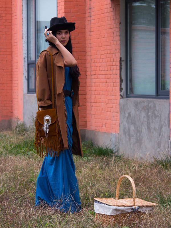 Vintage Sleeveless Slim Fit Maxi Dress