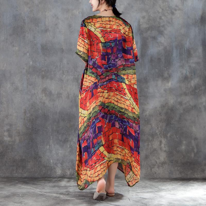 Summer Casual Short Sleeve Two-piece  Long Dress