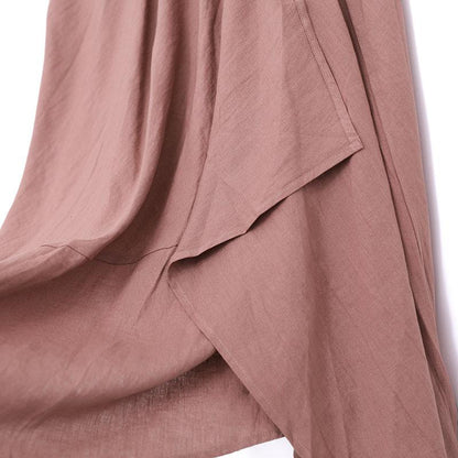 Women Casual Loose Elastic Waist Irregular Skirt