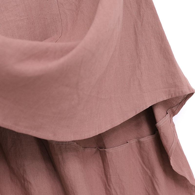 Women Casual Loose Elastic Waist Irregular Skirt