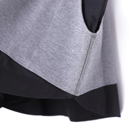 Women's Loose Round Neck Sleeveless Gray Vest