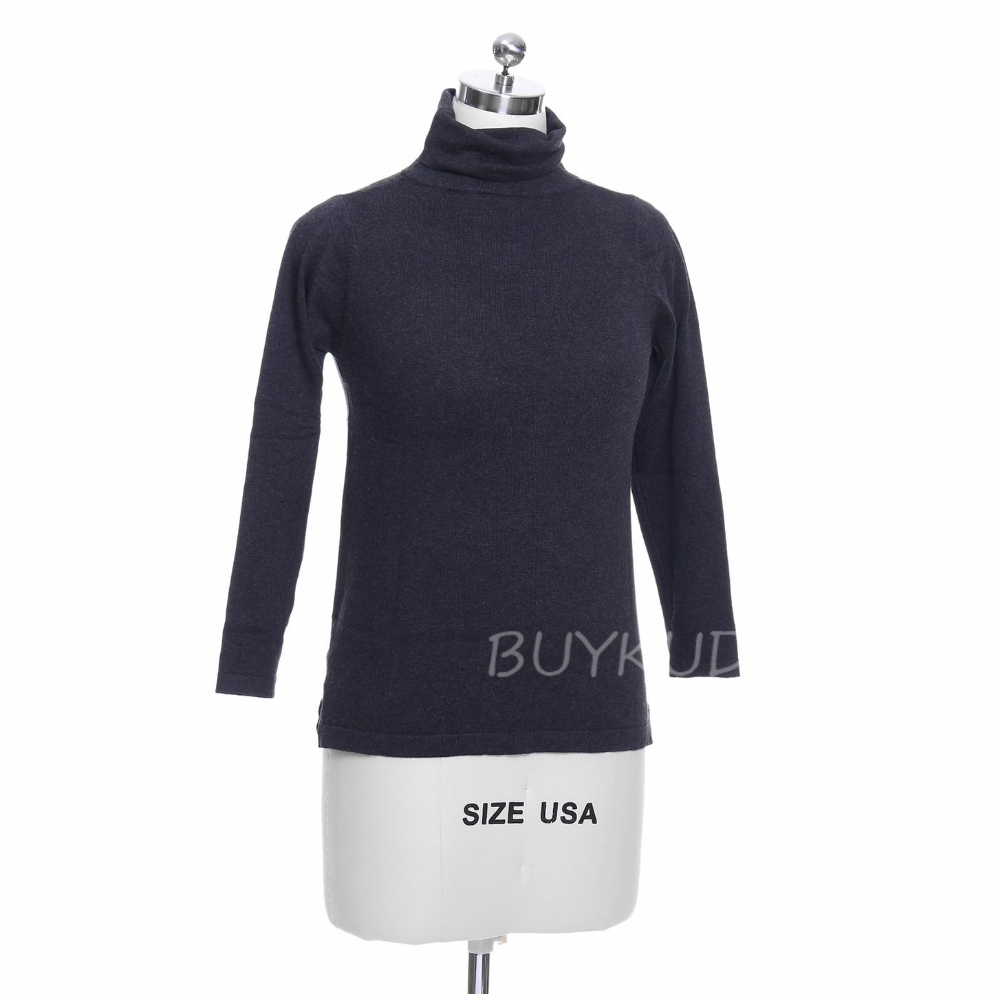 Winter Look with Turtleneck Blouse & Green Coat