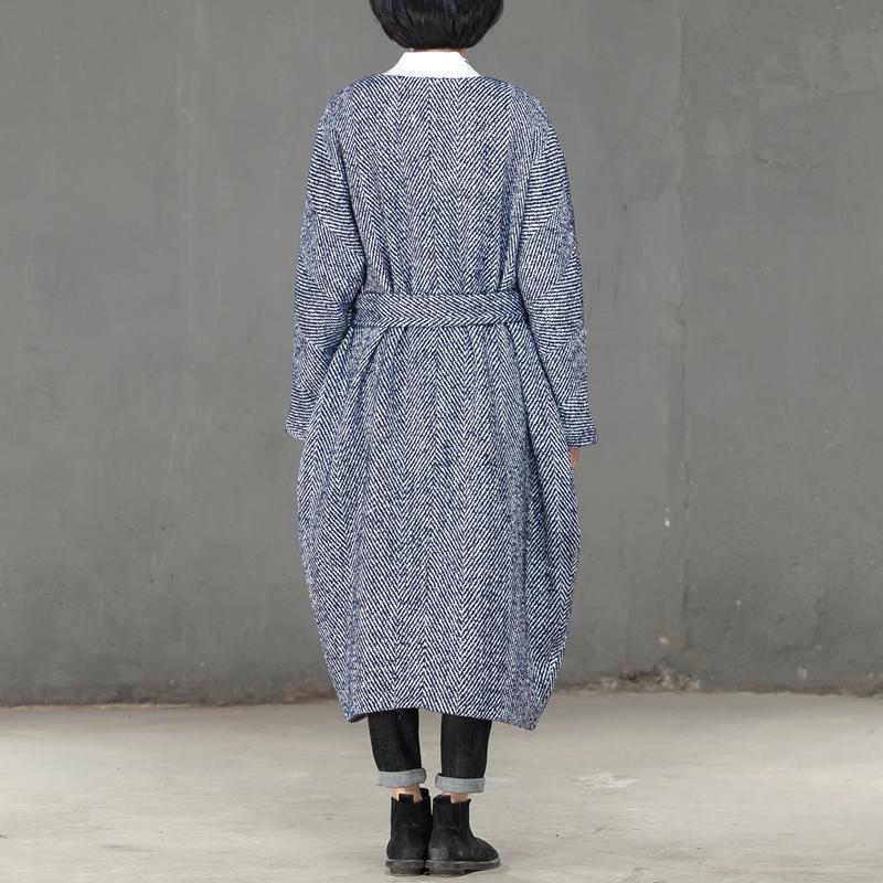 Winter Women Single Breasted Wool Polyester Long Coat