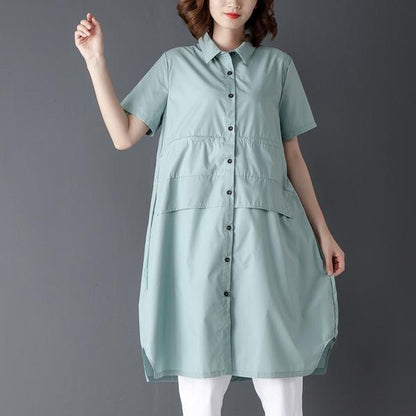 Single Breasted Summer Short Sleeve Shirt