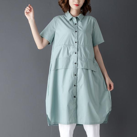 Single Breasted Summer Short Sleeve Shirt