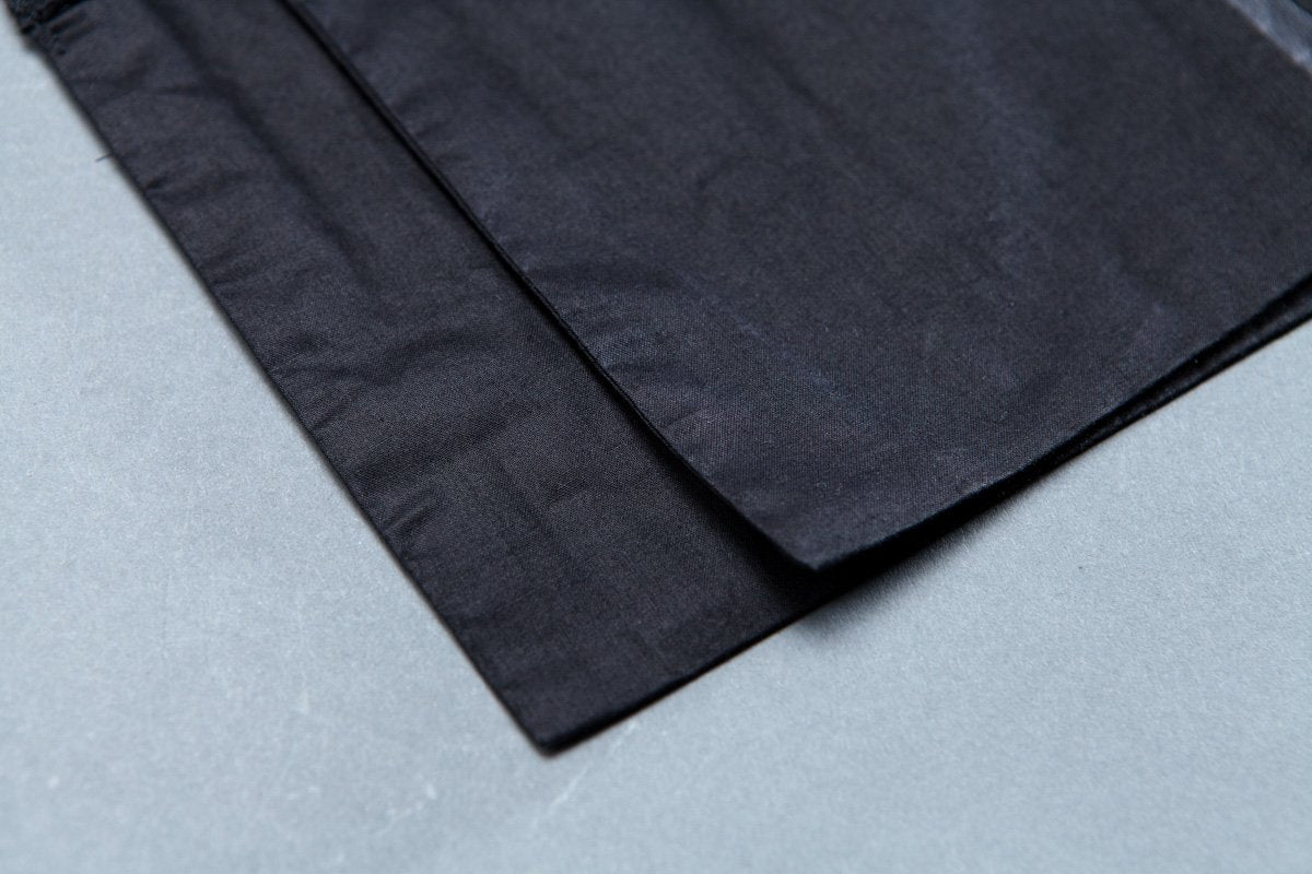 Short Sleeve Slit Round Neck Belt Black Dress