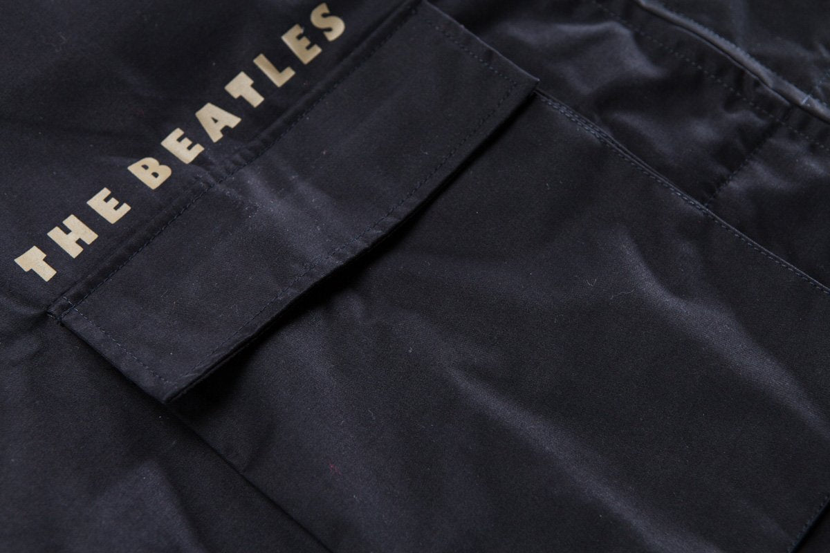 Winter Long Sleeve Casual Pockets  Black Long Hooded Jacket