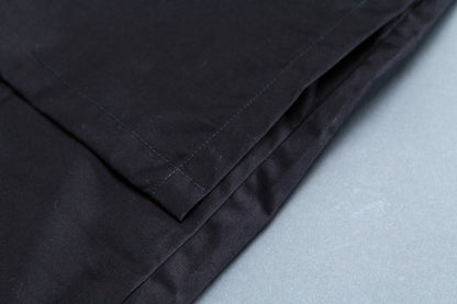Winter Long Sleeve Casual Pockets  Black Long Hooded Jacket