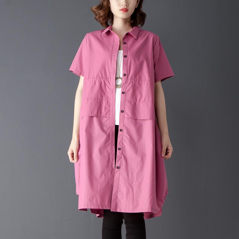 Single Breasted Summer Short Sleeve Shirt