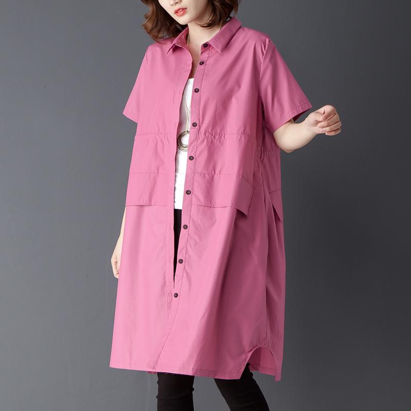 Single Breasted Summer Short Sleeve Shirt