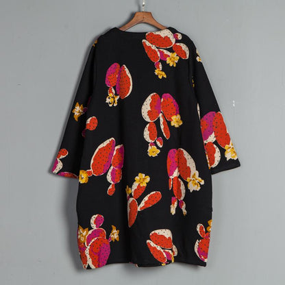Long Sleeve Casual Pockets  Winter Stripe Sweater Dress