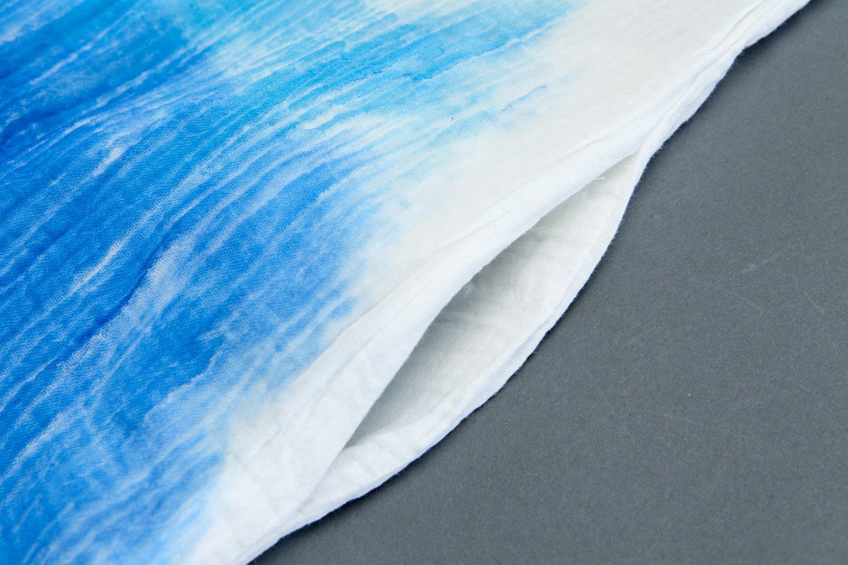 Round Neck Three-quarter Sleeve Pockets Slit Dress