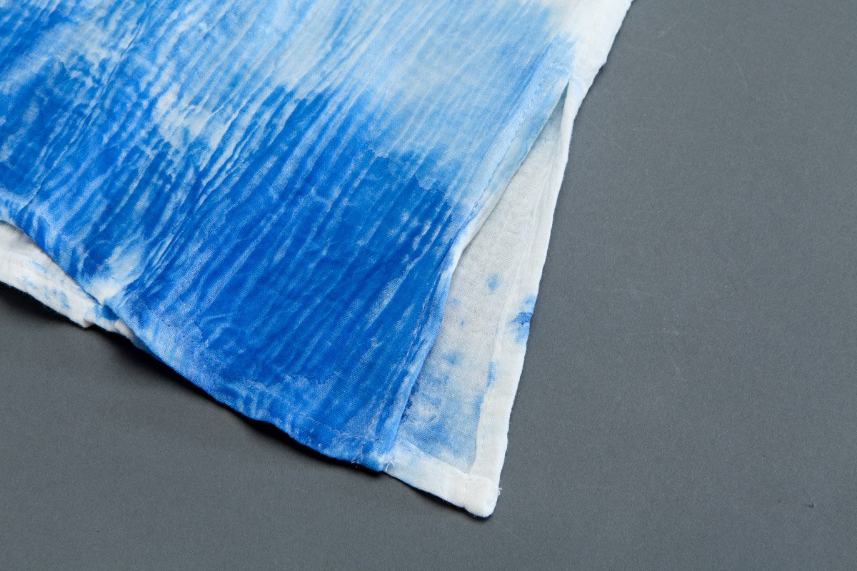 Round Neck Three-quarter Sleeve Pockets Slit Dress