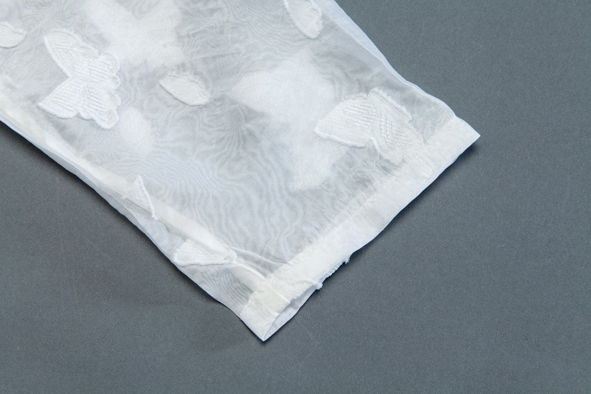 Women Casual Embroidery Long Sleeve White Dress