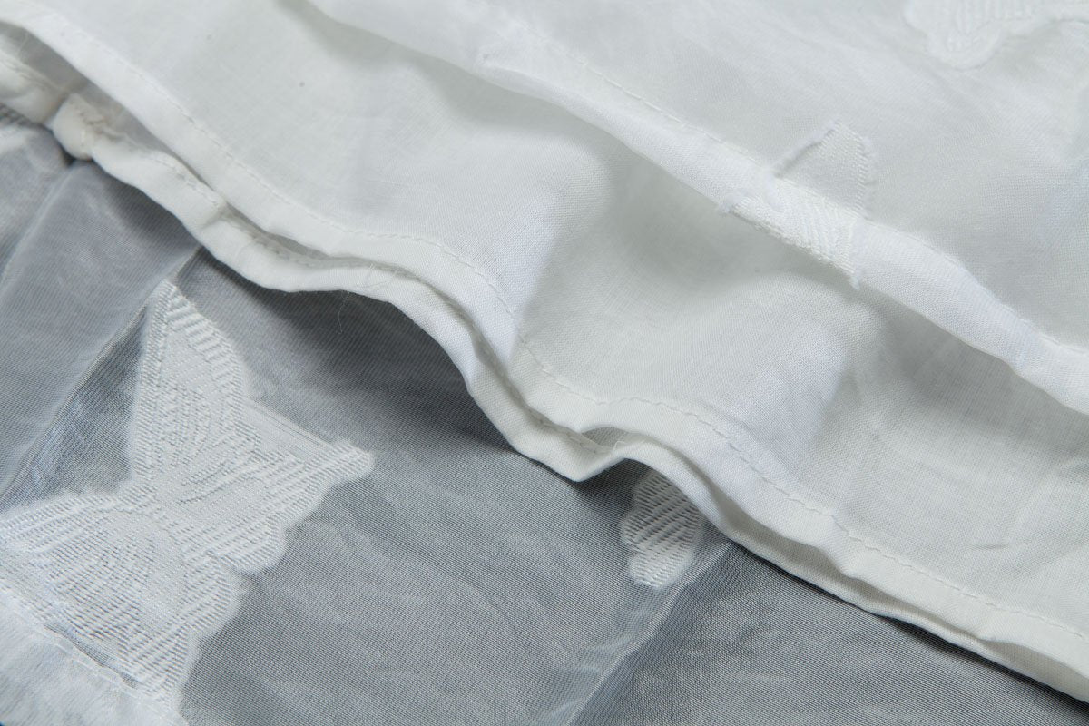 Women Casual Embroidery Long Sleeve White Dress