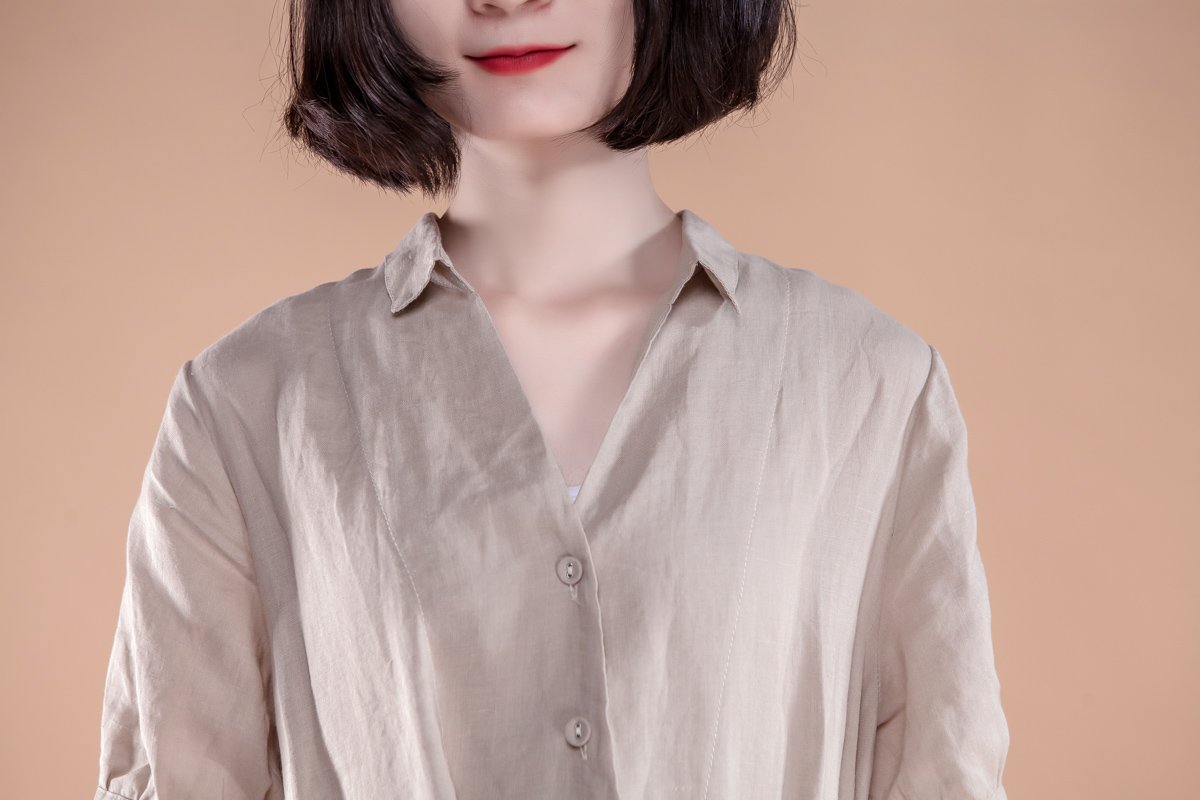 Short Sleeve Pleated Belt Summer Casual Dress