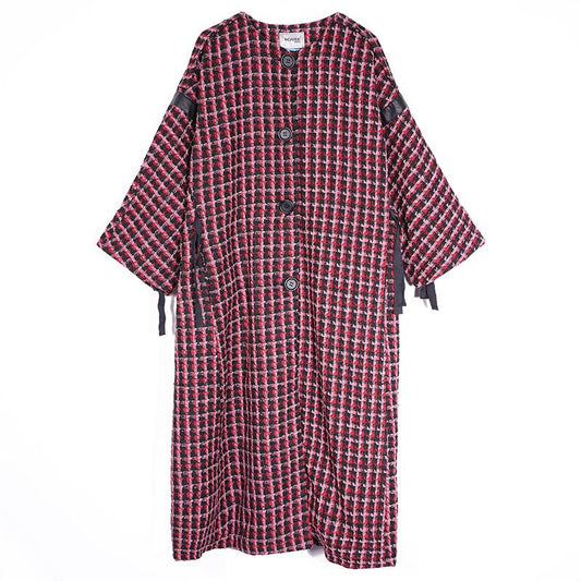 Winter Women Loose Single Breasted Long Woolen Coat