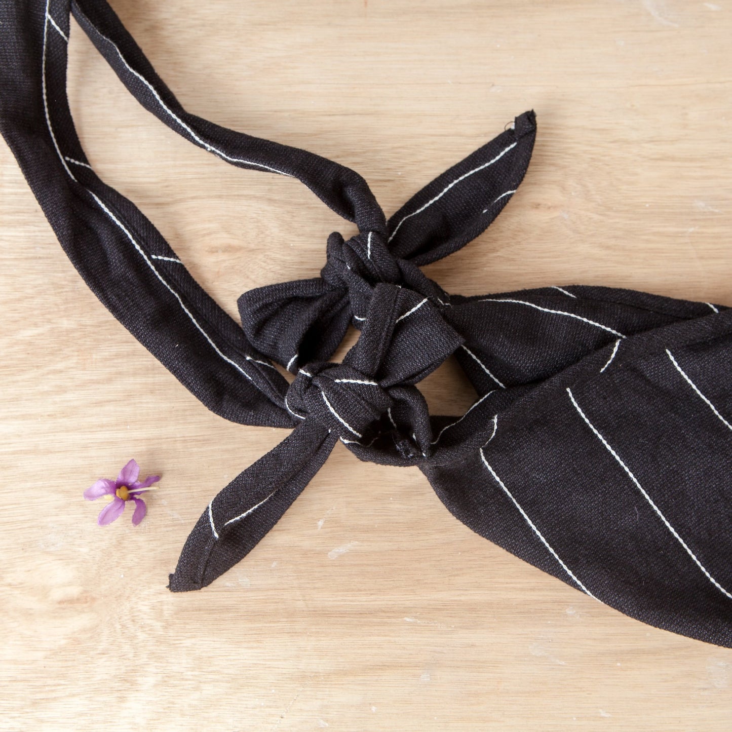 Large Capacity Black Stripe Durable Shoulder Bag