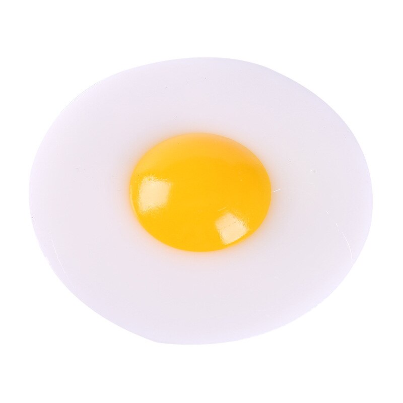 Imitation Egg Children's Soft Plastic Stretch Toy / Poached Egg Kneading Music / Fried Egg Children's Decompression Toy
