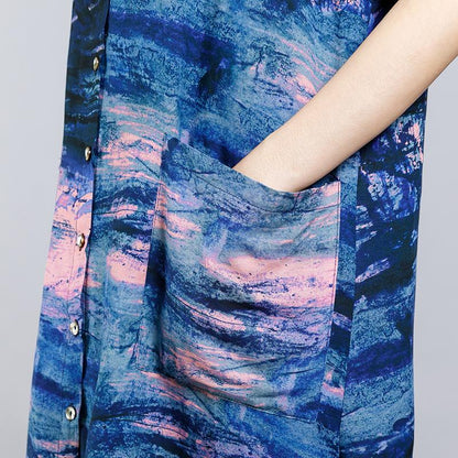 Ink Painted Split Two Piece Suit