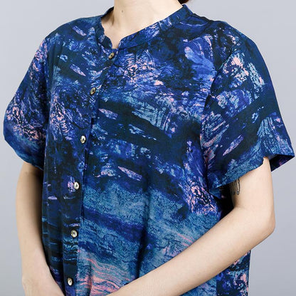 Ink Painted Split Two Piece Suit