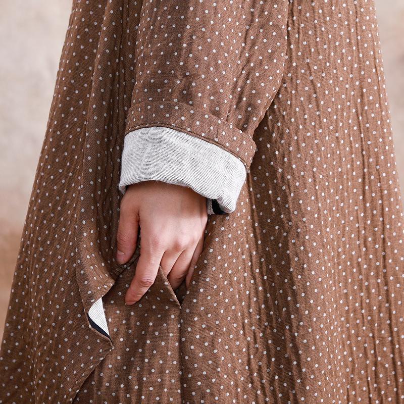 Irregular Design Polka Dot Retro Dress