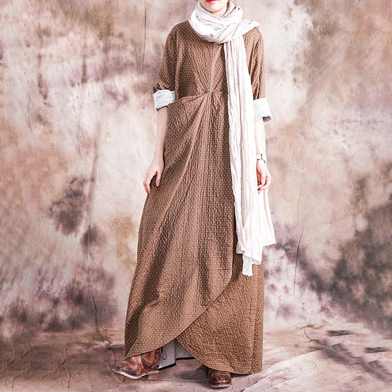 Irregular Design Polka Dot Retro Dress