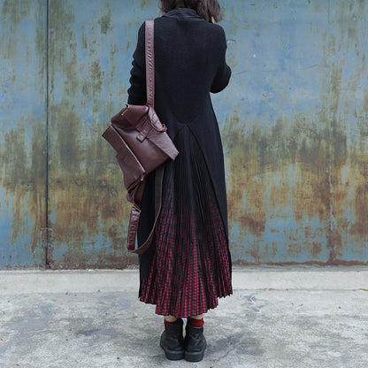 Irregular Draped Design Casual Loose Coat