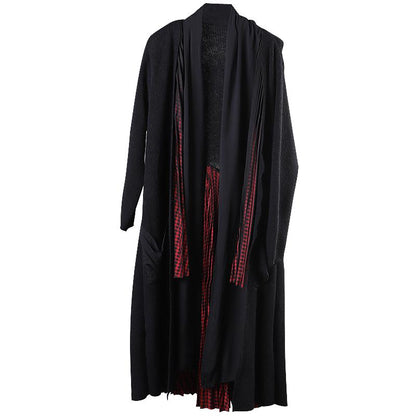 Irregular Draped Design Casual Loose Coat
