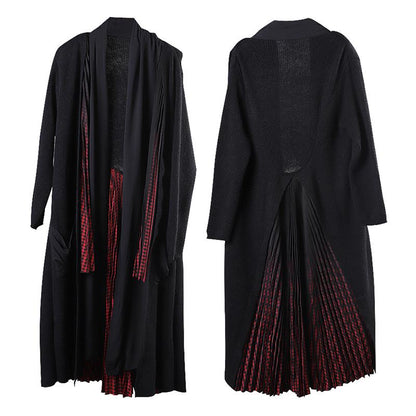 Irregular Draped Design Casual Loose Coat