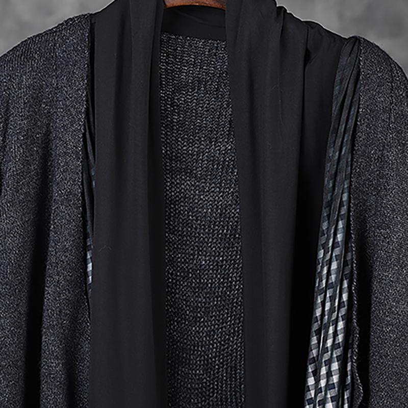 Irregular Draped Design Casual Loose Coat